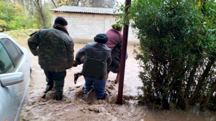 Спасатели устраняют последствия обильных дождей в Туркестанской области