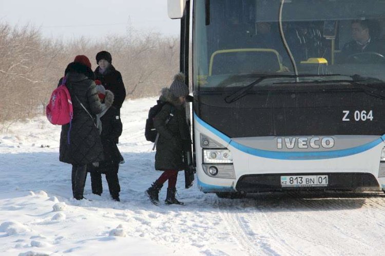 В Астане из-за непогоды несколько пригородных автобусов не вышли на маршруты