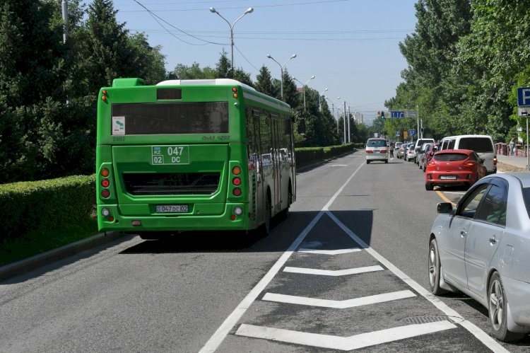 В Алматы разрешат проезд по автобусной полосе по пр. Райымбека