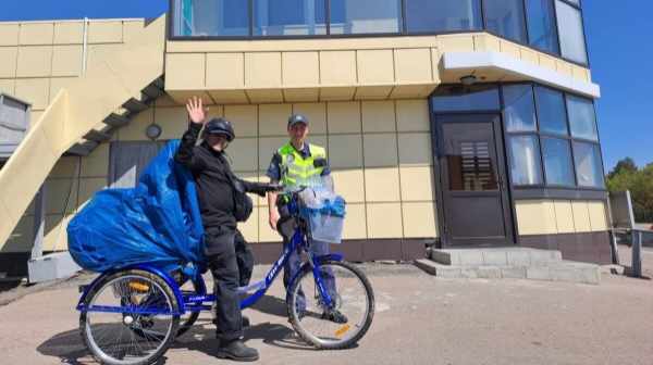 Мексиканский велопутешественник поблагодарил полицейских СКО