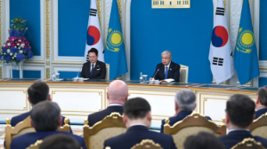Токаев и Юн Сок Ёль выступили с совместным заявлением для СМИ