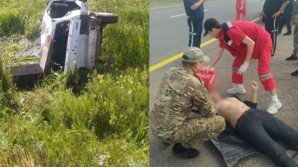 Пострадавшим в ДТП помогли бойцы акмолинского СОБР