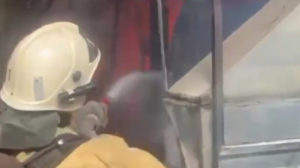 На территории ресторана в Алматы загорелась шашлычная