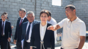 Тамара Дуйсенова ознакомилась с реализацией проекта «Ауыл аманаты» в Жамбылской области