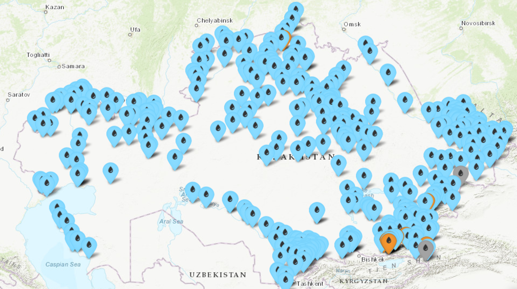 Казгидромет открыл доступ к интерактивной карте гидрологического мониторинга 