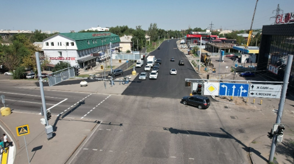 В Алматы в срок отремонтировали улицу Джандосова и Кульджинский тракт