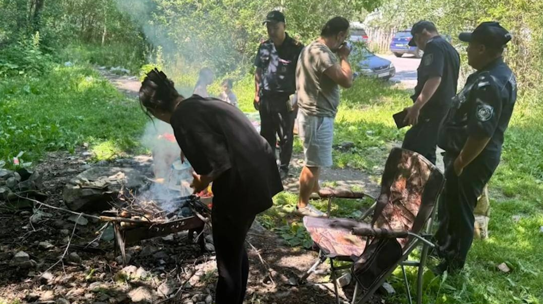 Рейд провели полицейские в горах Алматы