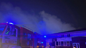 Пожар произошел в одном из рынков Алматы