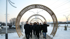 Сквер в Карасу Алатауского района стал местом притяжения жителей