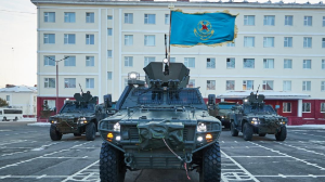 Национальная гвардия готовится к Параду Победы в Астане 