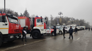 В Алматы продемонстрировали пожарную и спасательную технику