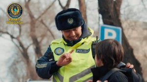 ОПМ «Пешеход»: детей учат правильно переходить дорогу в Алматы