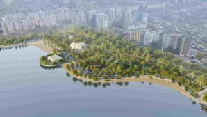 Аким Алматы Ерболат Досаев ознакомился с ходом благоустройства озера Сайран