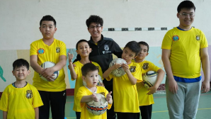 В Астане создали футбольную команду для особенных детей 