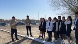 Кызылординским старшеклассникам рассказали о профессиях водного хозяйства