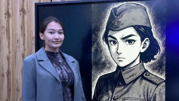 Студентка из Актобе создала комикс об Алии Молдагуловой с помощью ИИ