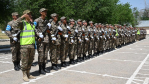 80 военнообязанных дали клятву на верность Родине в Шымкенте