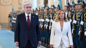 В Акорде торжественно встретили премьер-министра Италии