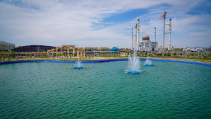 В Туркестане открылась зона отдыха с искусственным озером