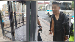 Разбил остановку: в Астане привлекли к ответственности агрессивного нарушителя