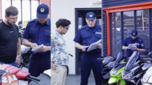 В Алматы проводится выездная регистрация мопедов  