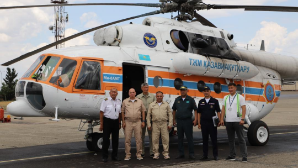 Новая техника для экстренного реагирования: ДЧС Ұлытау получил многоцелевой вертолет 