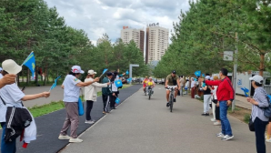 Велопробег среди пенсионеров прошел в Астане