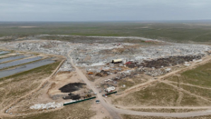 На полигоне близ Конаева начали строить водный резервуар