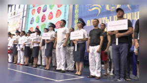 Женщины-полицейские впервые приняли участие в соревнованиях по рукопашному бою в Алматы