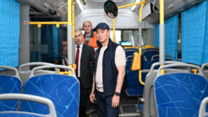 Аким Алматы проверил автобусные и троллейбусные парки