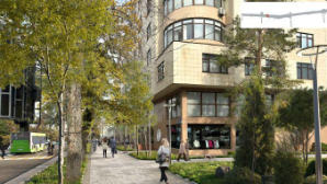 На проспекте Достык в Алматы создают современное пешеходное пространство