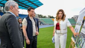 Аким Алматы Дархан Сатыбалды проверил состояние Центрального стадиона