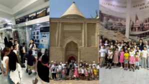 Путешествие во времени: школьники Тараза побывали в музее и у мавзолея Айша-Биби