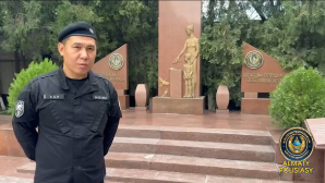 Полицейский потушил пожар в одном из магазинов в Алматы