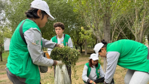«Таза Қазақстан»: молодежь «Жасыл Ел» провела экоакцию в Астане