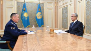Глава государства принял министра обороны Даурена Косанова