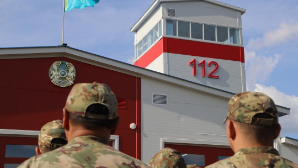  Глава МЧС открыл новую пожарную часть в жилом массиве Астаны