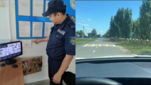 Полицейские обследовали дороги вблизи школ в Павлодарской области