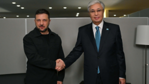 Глава государства провел встречу с Президентом Украины