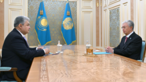 Глава государства принял вновь назначенного министра иностранных дел Ермека Кошербаева
