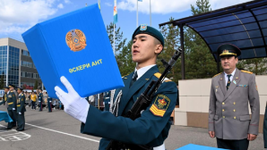 В Военном колледже имени Сагадата Нурмагамбетова прошла церемония принятия Военной присяги