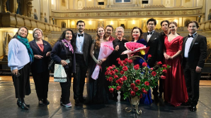 Молодые звезды оперы представили концерт в КазНТОБ имени Абая