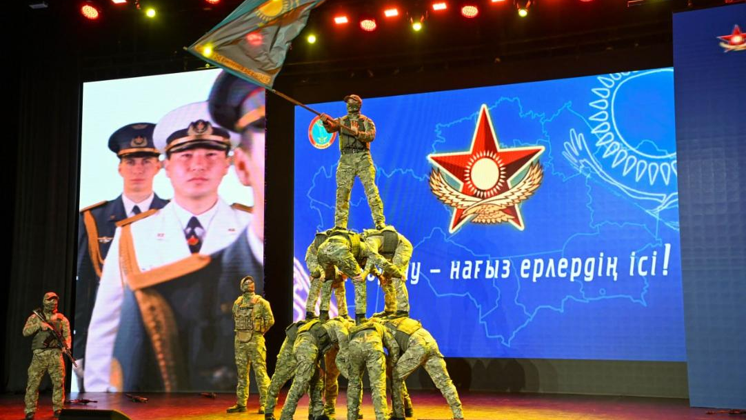 В Астане прошла военно-патриотическая акция «Ел қорғау – нағыз ерлер ісі»