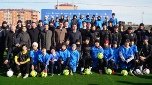 В Кокшетау открыт футбольный стадион, построенный в рамках программы FIFA Arena