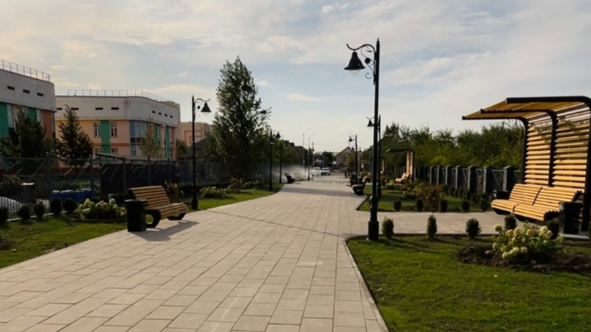 В Турксибском районе Алматы ко Дню Республики открылись новые прогулочные зоны
