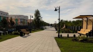В Турксибском районе Алматы ко Дню Республики открылись новые прогулочные зоны