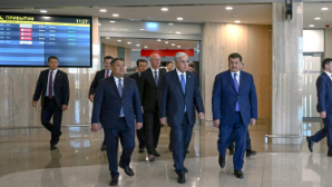 Глава государства осмотрел новый терминал аэропорта «Қорқыт Ата»
