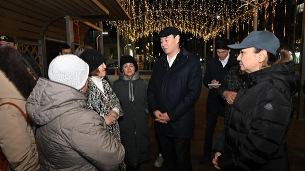 Дархан Сатыбалды ознакомился с проектами архитектурного освещения жилых комплексов