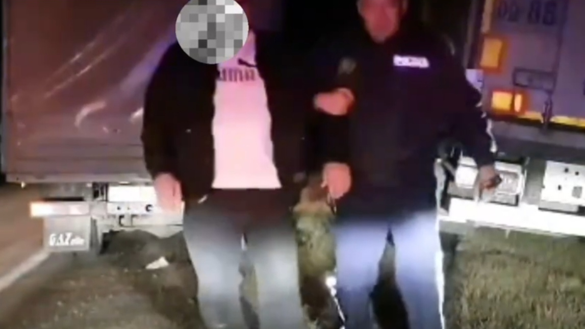 Пьяный водитель фуры задержан на трассе Костанайской области