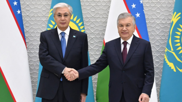 Глава государства провел переговоры с Президентом Узбекистана Шавкатом Мирзиёевым